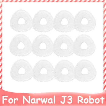 12Pcs Mop Medžiaga Pakeitimo Reikmenys, Namų ūkio Valymo Mopping Audiniu NARWAL j3 skyrius Robotas Atsarginių Pakeitimo