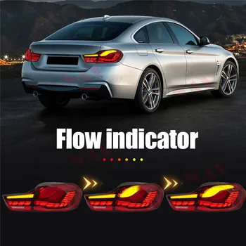 BMW 4 Serijos F32 F33 F36 F80 2013 m. ir 2014-2020 m. LED Uodegos Šviesos diodų (LED Galinis Žibintas Priekinis Žibintas Aukštos Kokybės Mokymai Assemby Streamer