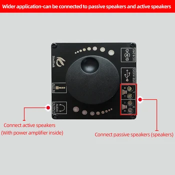 Bluetooth 5.0 10W/15W/20W Stereo Galios Stiprintuvas Valdybos Mobiliosios Kontrolės PROGRAMĄ 12V/24V Didelio galingumo Skaitmeninis Stiprintuvas Modulis