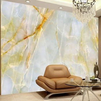 Custom 3D Freskos Gamtos Balto Marmuro Kraštovaizdžio Modelis Tapetai, TV Foną Kambarį Namų Dekoro neaustinių Sienos Popieriaus