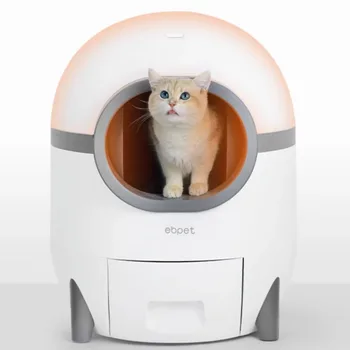 Plastikiniai Savarankiškai Valyti Kačių Kraikas Langelyje Splash Guard Automatinė Smart App Katės Tualeto Triušis Dideli Elektros Arenero Gato Pet Straipsniai