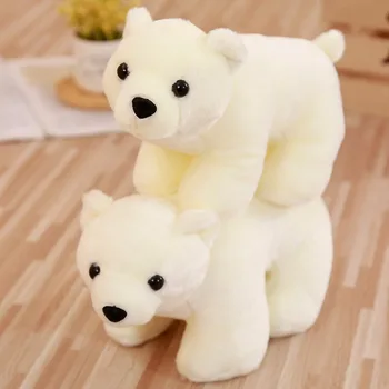 Pliušinis Vaikų Žaislų Polar Bear Iškamša Juokinga Lėlės Turėti Vaikų, Vaikams, Draugams Dovanų Žaislai, Kalėdų, Gimtadienio