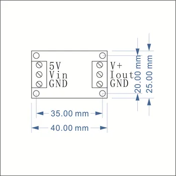 Potenciometras/įtampos srovė 0-5V10V į 0-4-20mA konversijos valdybos siųstuvo signalo generatoriaus modulis