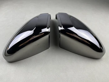 Volframo Plieno, Juoda galinio vaizdo Šoniniai Veidrodėliai Padengti Kepurės Tinka VW Passat B8 Variantas Arteon 2016 - 2019