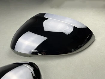 Volframo Plieno, Juoda galinio vaizdo Šoniniai Veidrodėliai Padengti Kepurės Tinka VW Passat B8 Variantas Arteon 2016 - 2019
