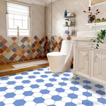 Vonios kambarys vandeniui grindų lipdukai, virtuvė, neslidžia grindų plytelių, lipdukai storio dilimui namo apdaila, tapetai, lipdukai